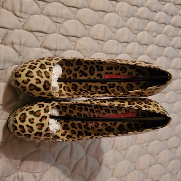 Womens Sz 7 Bordello Cheetah Print Platform Pump - Picture 2 of 4